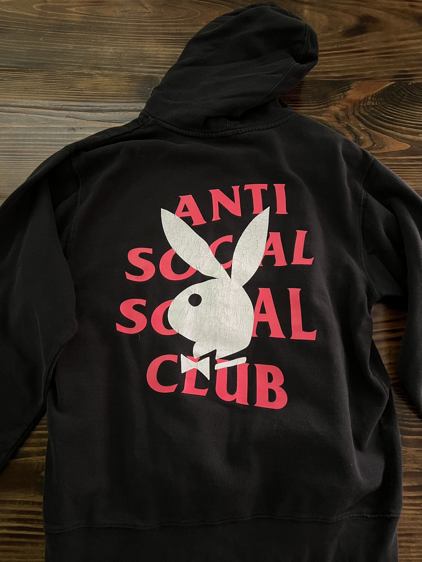 Black/Pink Playboy/ASSC Collab Hoodie