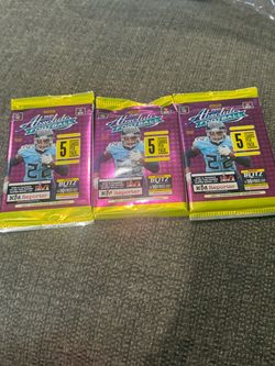 2021 Panini Absolute Football – Lot of 3 Factory Sealed Packs