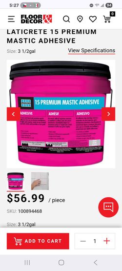 Advance polymer/15 premium mastic adhesive /seal bond 96