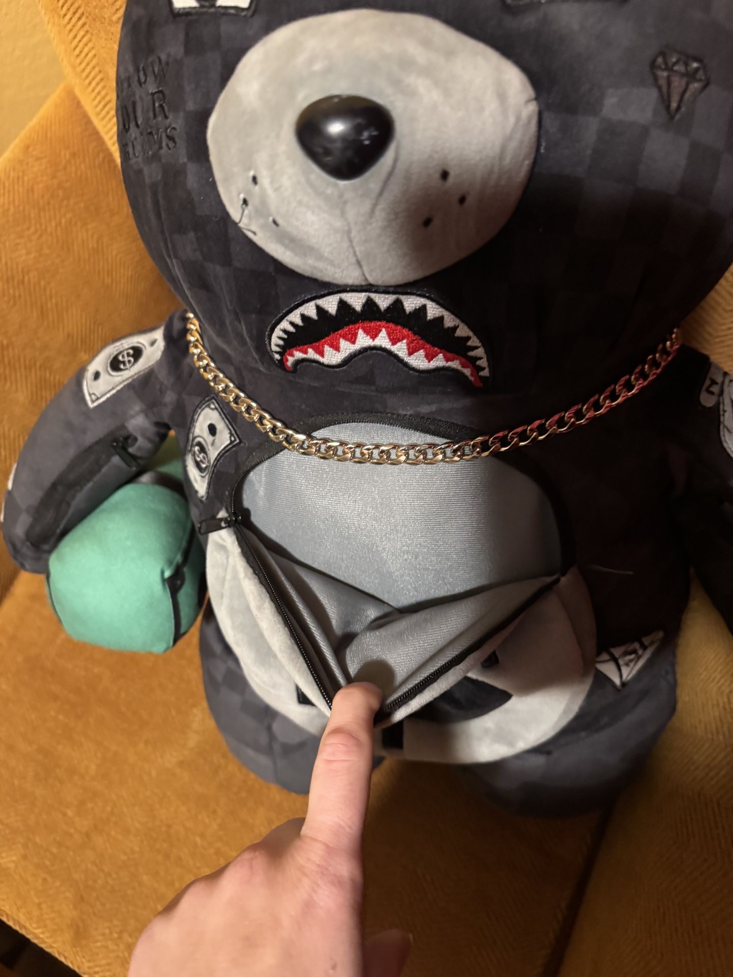 Exclusive Spray ground Backpack Teddy Bear