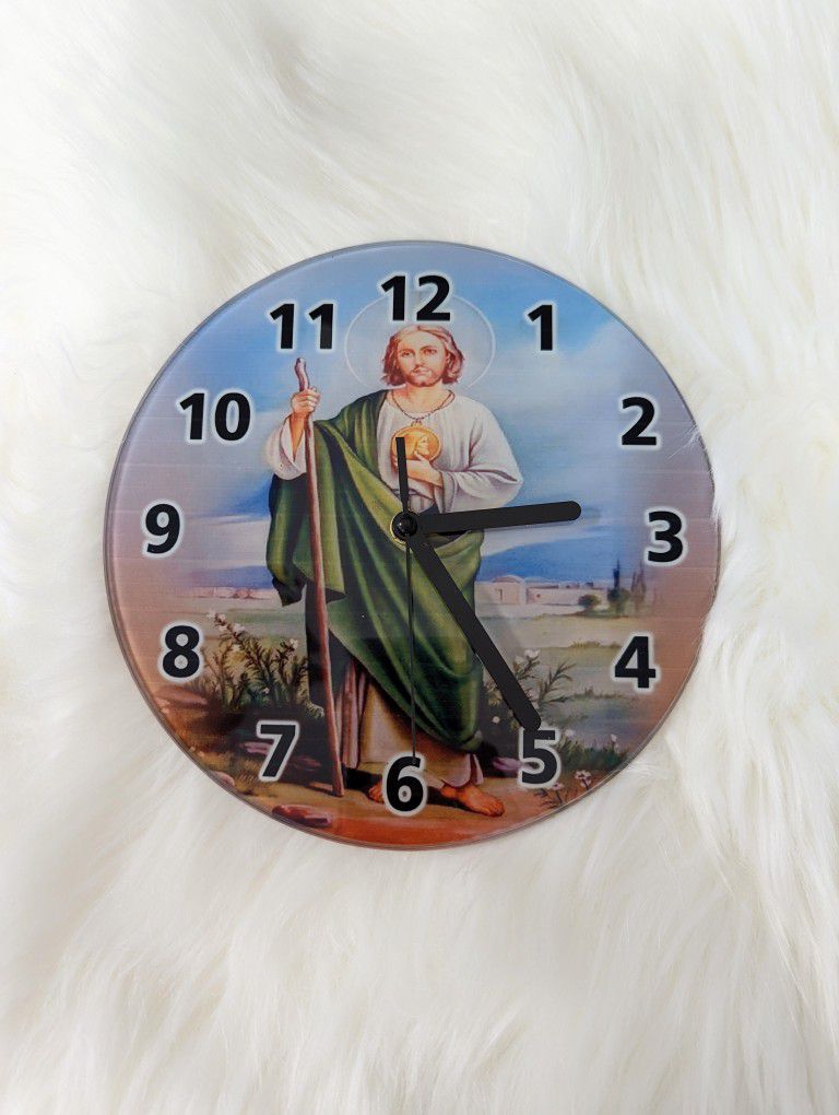 St Jude  Wall Clock | San Judas Clock | Religious | Catholic wall clock 