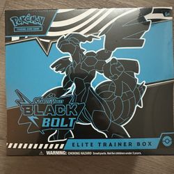 Pokemon Black Bolt Elite Trainer Box, ETB
