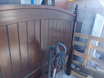 King size bed frame $75