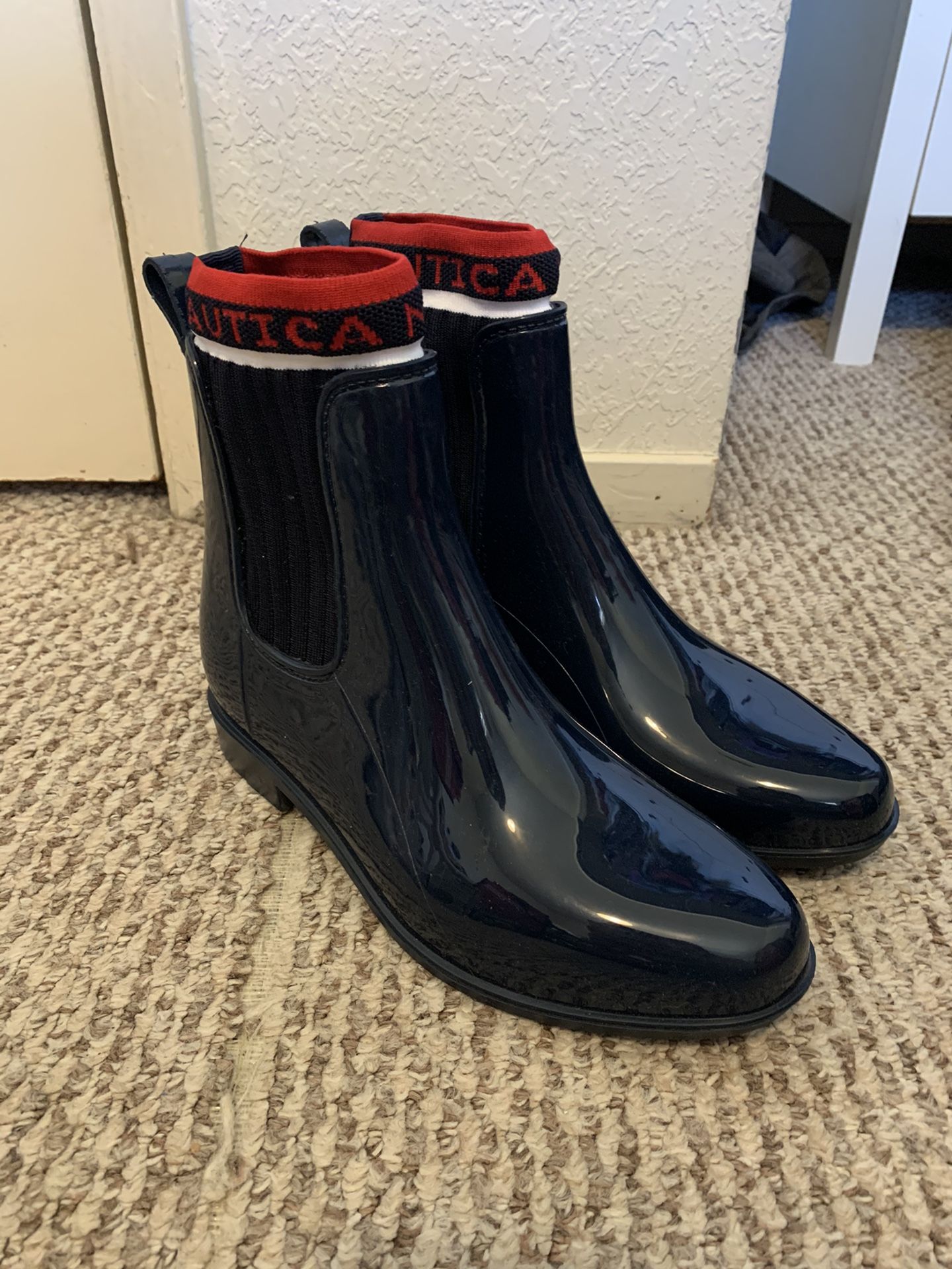 Nautica Rain Boots - Women’s Size 7 - Navy Blue