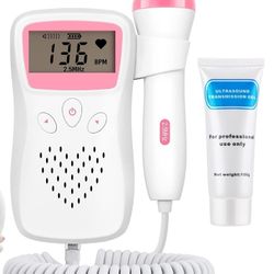 Fetal Heartbeat Doppler Pregnancy Accessories Portable Baby Monitor Heartbeat Bag Easy to Use at Home