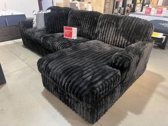 Black Corduroy Sectional Couch Sofa Loveseat Recliner ottoman FAST Delivery Only $39 Down Payment 👉 PLEASE ASK FOR JON GREEN WHEN YOU ARRIVE!