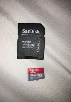 Sandisk 64 gb Micro USB card with adaptor