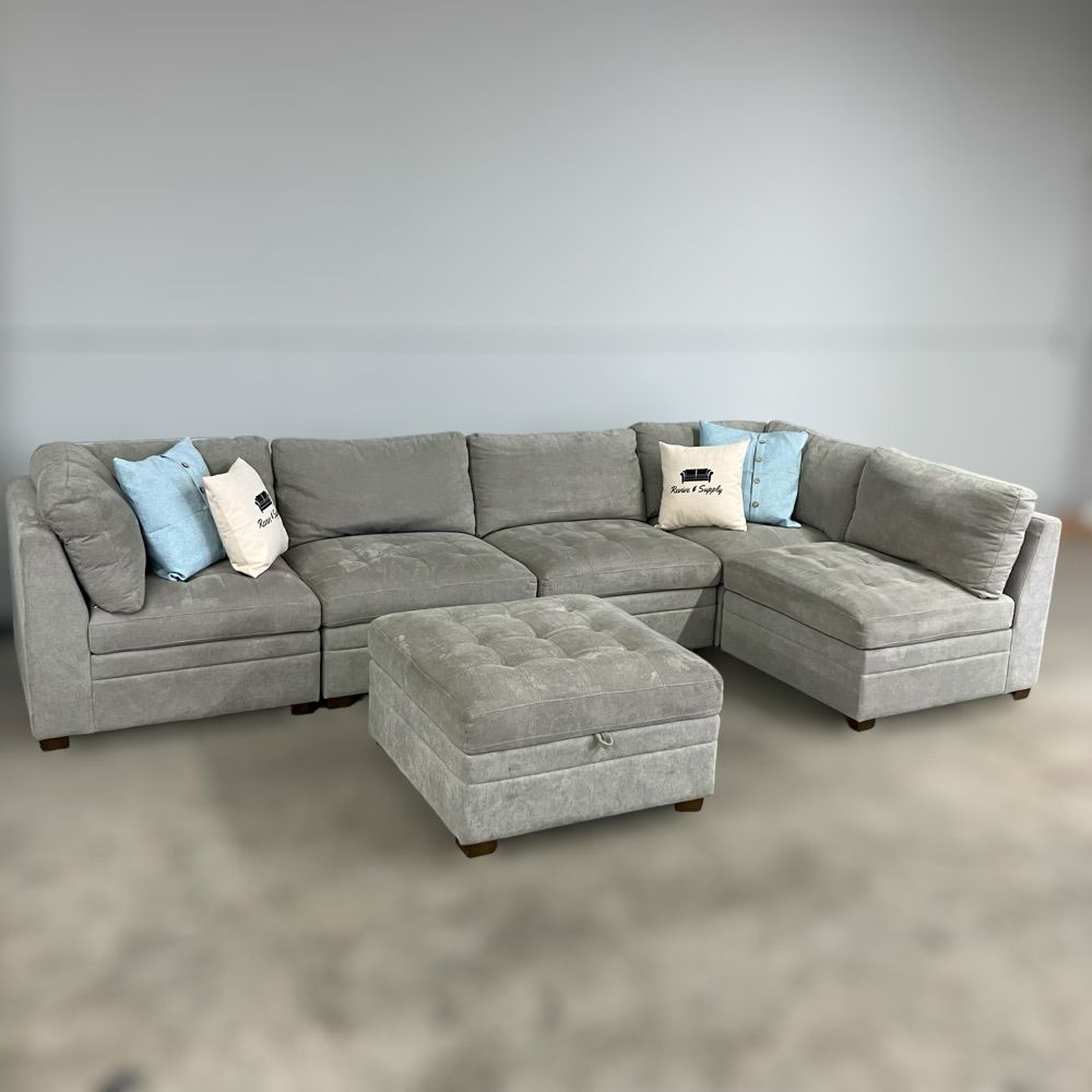 *New* Thomasville Tisdale 6 PCE Modular Sectional W/Storage  Ottoman 🚛DELIVERY AVAILABLE