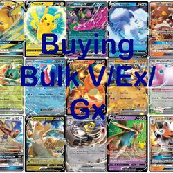 Pokemon Bulk V/Ex/Gx Cards