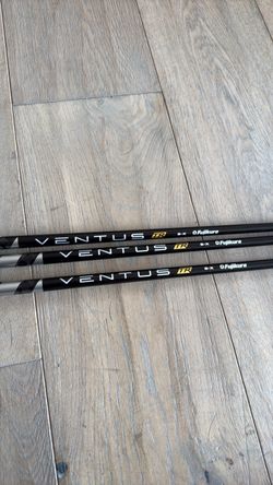 New Ventus Fujikura Velocore 6x Black Shaft Set, Driver, and 5 wood