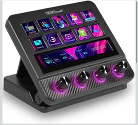 New Macro Pad, Streaming Deck Stream Controller Soundboard Keypad, Programmable Keys USB Shortcut Keyboard for Gamer Streamer, Audio Mixer for OBS, Yo