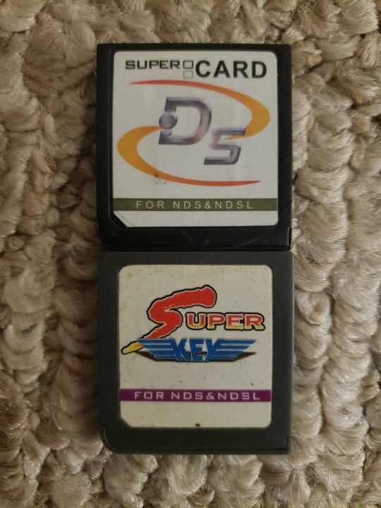 Nintendo DS NDS NDSL Super Card and Super Key (for ROMS)