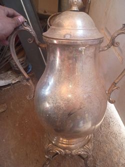 Silver plate teapot