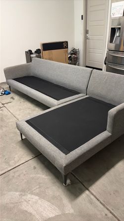 Clean sofa with all the cushions. Cushions are inside kept clean.