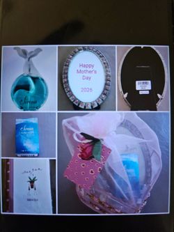 Mother's Day Gifts - Individual or Gift Basket (Oval Photo Frame; Sirena Perfume; Address Book; Mesh Heart Basket)