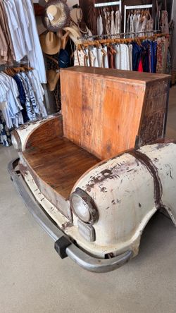 Antique car bench from India
