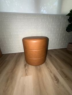 Leather Ottoman