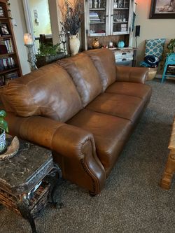 Beautiful full grain leather sofa