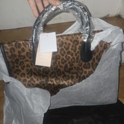  Leopard heels with matching purse 
