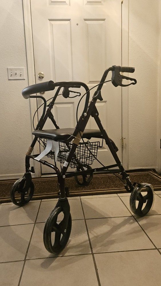 NEW Walker With Seat & Basket