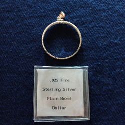 .925 Steerling Silver Bezel for Morgan's n' Peace Dollars 