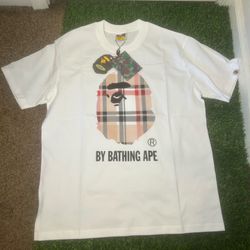 White bape Tee