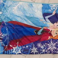 Frozen sleeping bag with pillow and the Frozen DOLL
