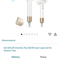 Hair Dryer, Negative Ionic High-Speed Blow Dryer, Professional Low Noise 