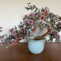 Vintage Decorative Glass Bonsai Tree 29” X 19”