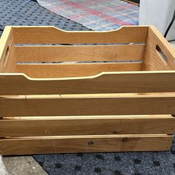 Wood Crate - For Storage Or Crafting 