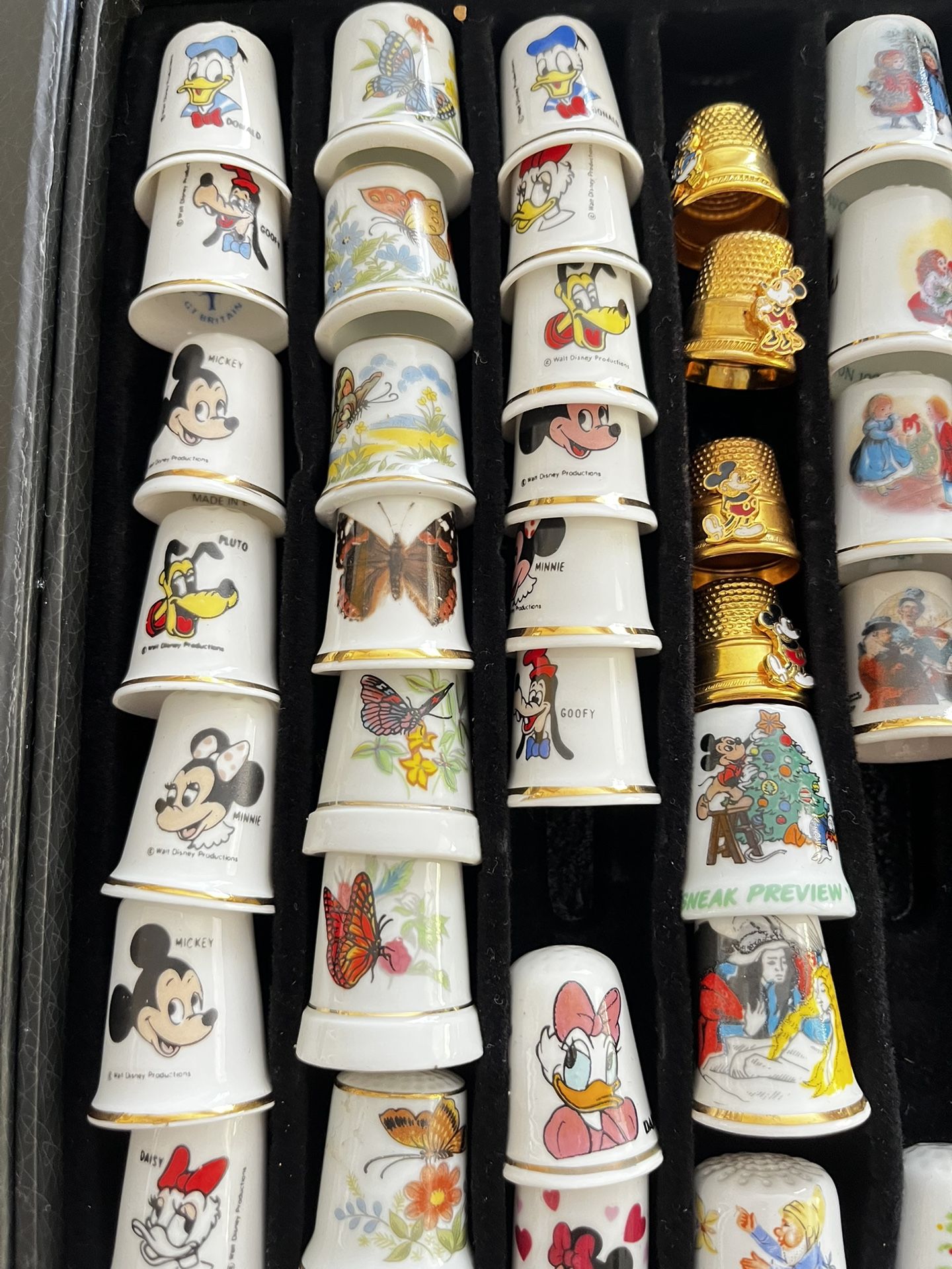 Disney, Avon, Gorham, China, Bisque Thimbles