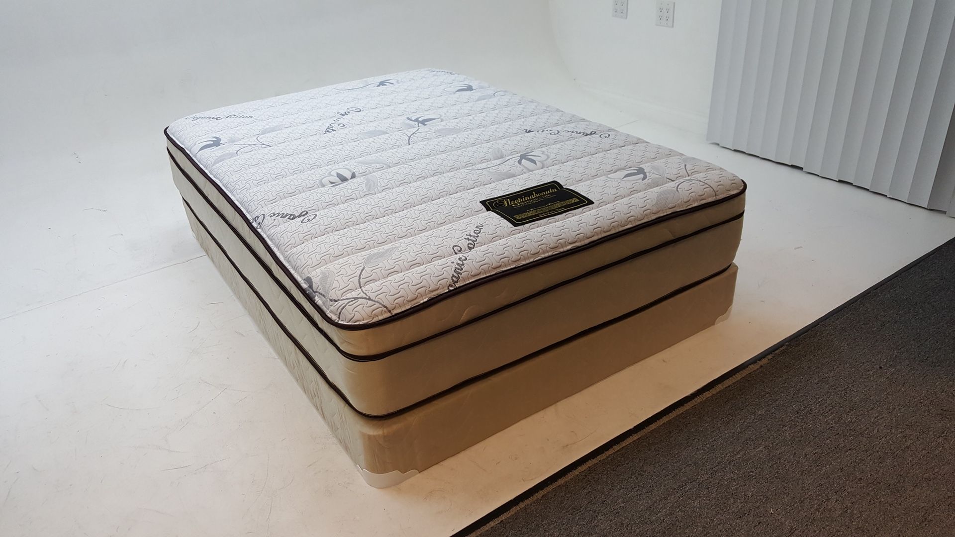 Sleeping beauty double side pillow top full size mattress set