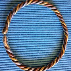 SRF ASTROLOGICAL Bangle, Very Special Design with Real Gold For Special People That Care; Best $ Offer or Trade for other Gold Jewelry.