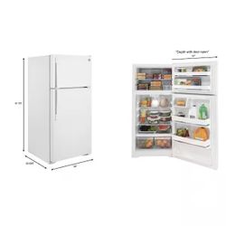 15.6 cu. ft. Top Freezer Refrigerator in White, ENERGY STAR