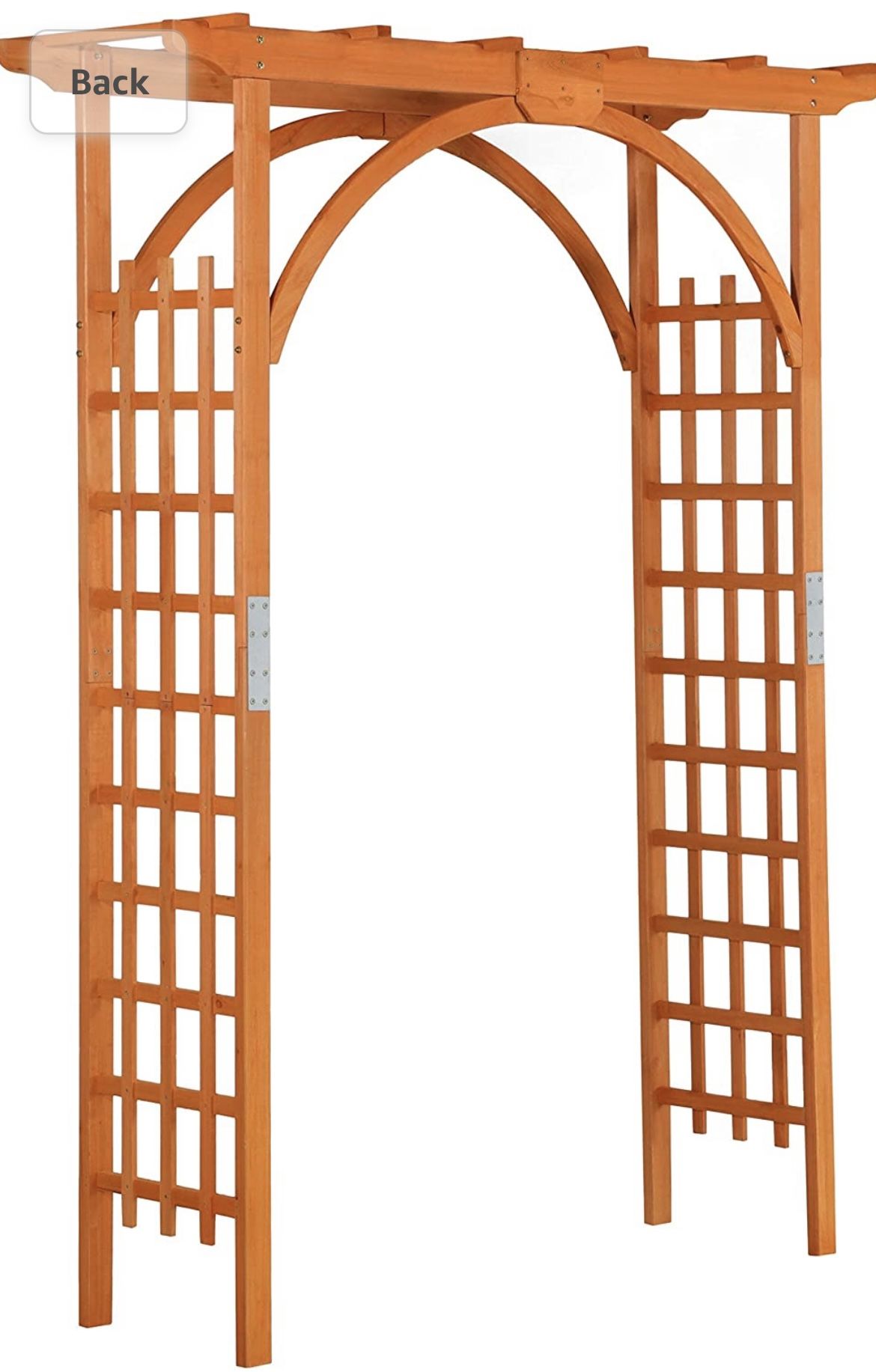 #110609 85in Wood Arbor Arch Wedding Arches for Ceremony Wooden Garden Trellis Arbor Climbing Planting Garden Patio Greenhouse Bridal Party Decoration