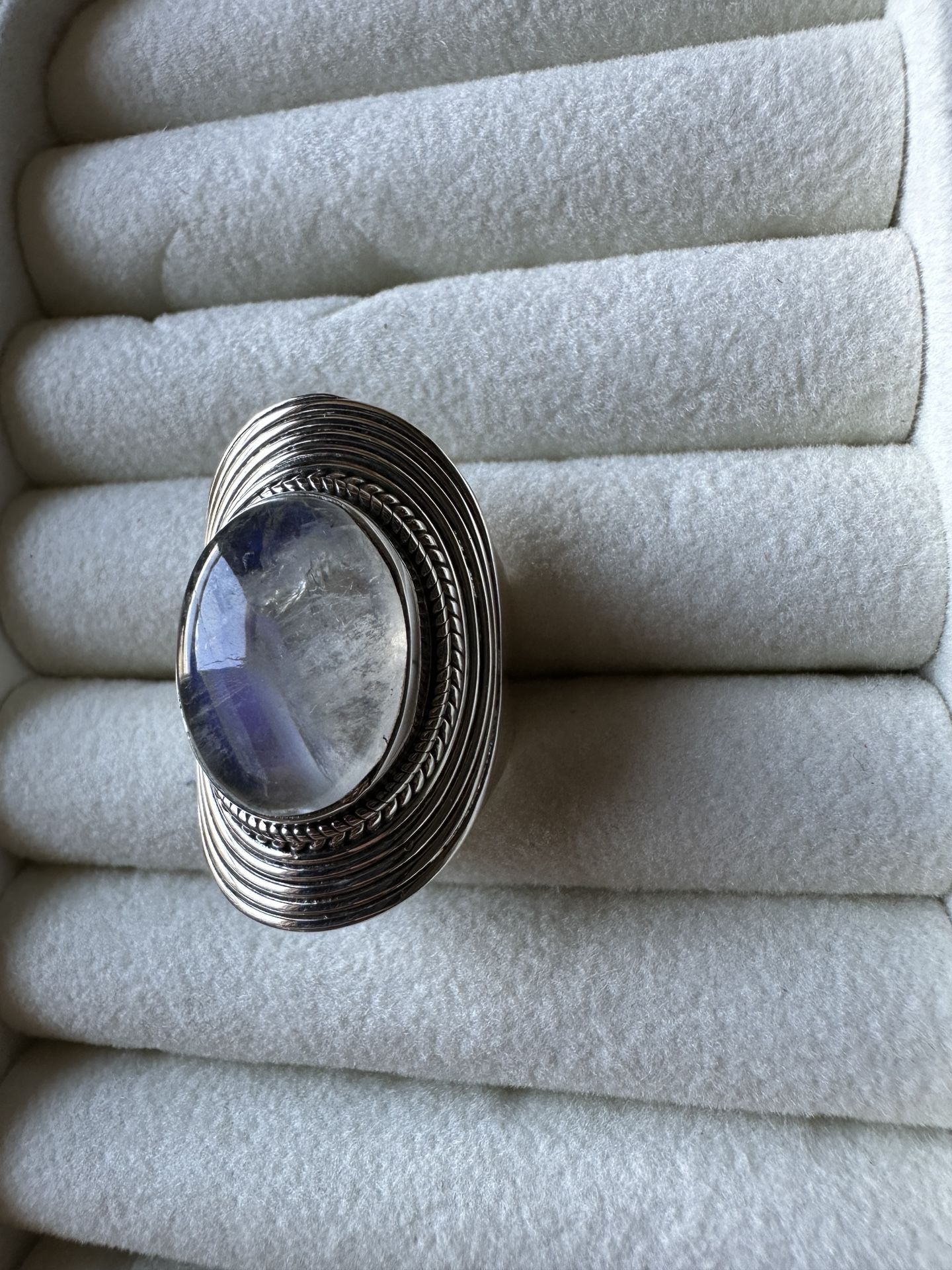 Moonstone Bulb Ring