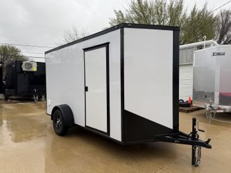 2026 New 6x12 SA Screwless Enclosed Trailer | Blackout | .08 Exterior | 1026 (White)