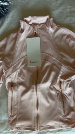 Lululemon Full-Zip Jacket Pink with Gold Zippers