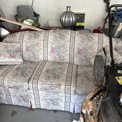 One Floral Print Couch