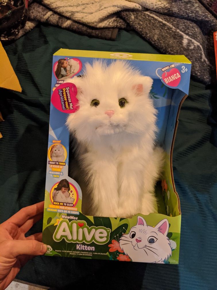 Wowwee Alive Kitten interactive stuffed animal