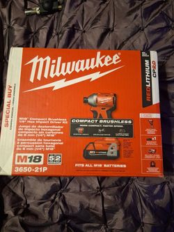 M18 18-Volt Lithium-Ion Compact Brushless Cordless Drill new in box