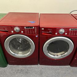 LG SET WASHER DRYER STEAM ELECTRIC STACKABLE 