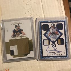 2017 COOPER KUPP VERTEX 4) PATCHES & AUTO #/49 & FLAWLESS 3) COLOR PATCH #/25