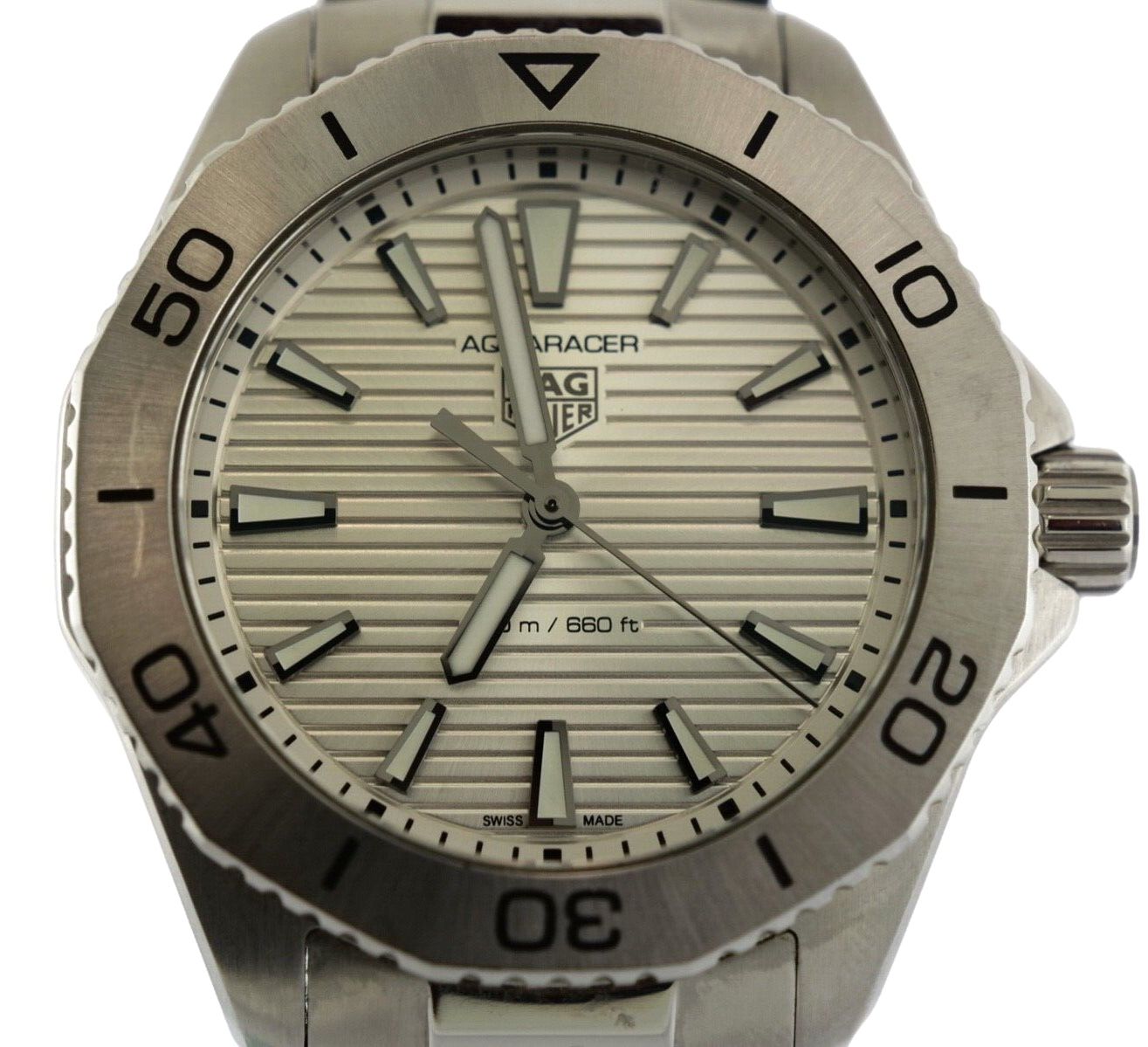 Tag Heuer Aquaracer Quartz Silver Dial Men's Stainless Steel Watch WBP1111 Switzerland We also have Carrera Calibre Formula 1, Rolex Omega Cartier
