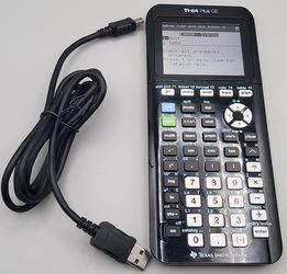 Excellent Condition! Texas Instruments TI-84 Plus CE Graphing Calculator with charging cable - High School and College