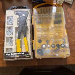 For Sale: Hand Riveter Set + Rotary Tool Accessory Kit – Great Condition