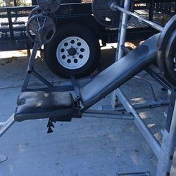 Weights And Weight Bench