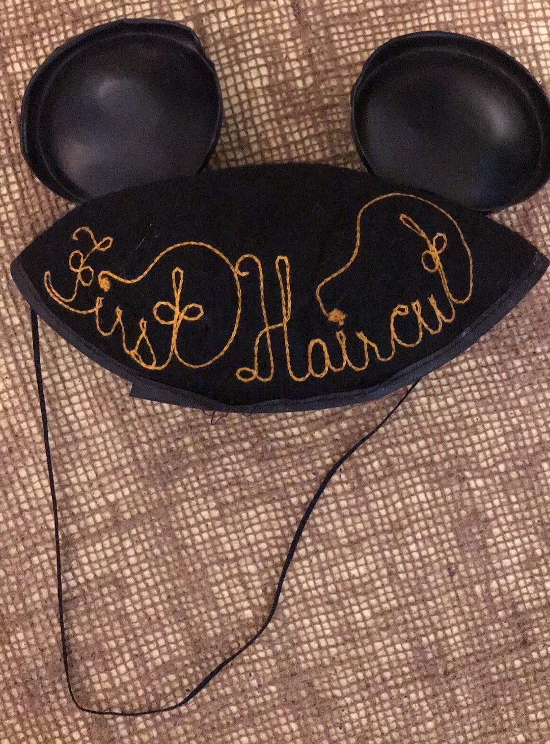 Vintage Mickey Mouse “First Haircut” Cap