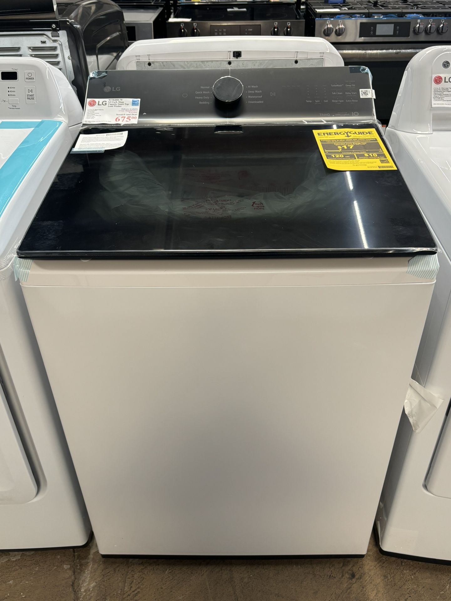 New! LG 5.5 Mega Capacity Top Load Washer