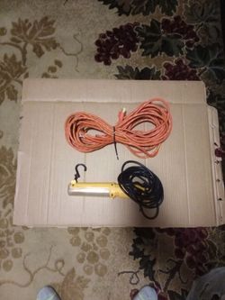 Extension Cord and Corded Work Light
